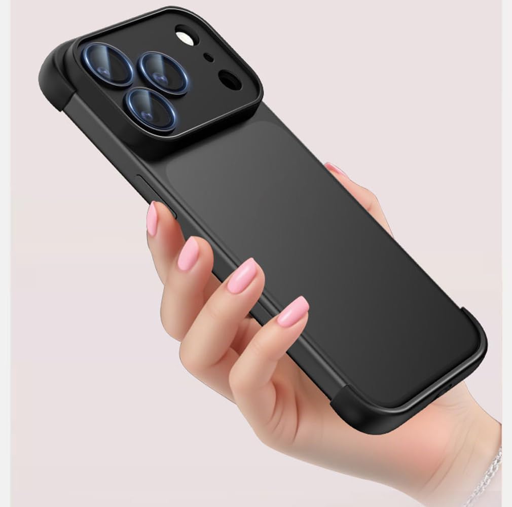 Bumper in Silicone Senza Bordi con Protezione Lente Custodia per IPhone 17 Air 14 13 12 15 16 Pro Max Plus 17Pro 16Pro Copertura Angoli IPones