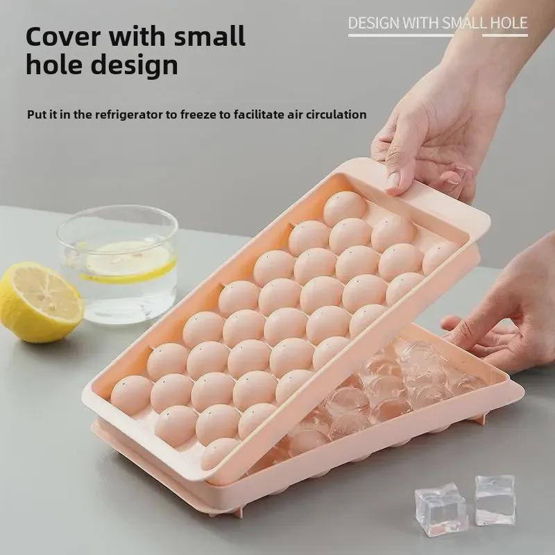 Homemade Spherical Ice Cube Mold with Lid - Creative Ice Tray