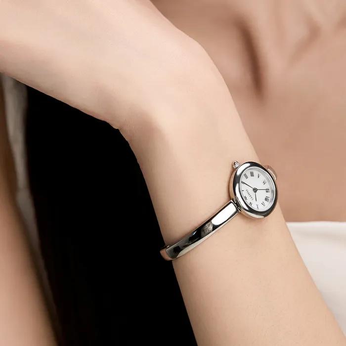 Awesome Bangle Stamp White Watch