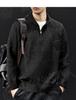 2025 Men's High Neck Zipper Sweater - American Style Autumn/Winter Knit Pullover, High-End Outerwear, Plus Size Available