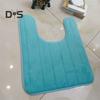 U-Shaped Floor Mat Wear Resistant Non-Slip Super Water Absorption Easy To Clean Fast Dry Bathroom Toilet Mat