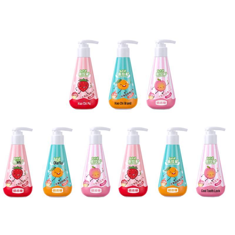 Hosjam Children s Multi-Flavor Toothpaste Set