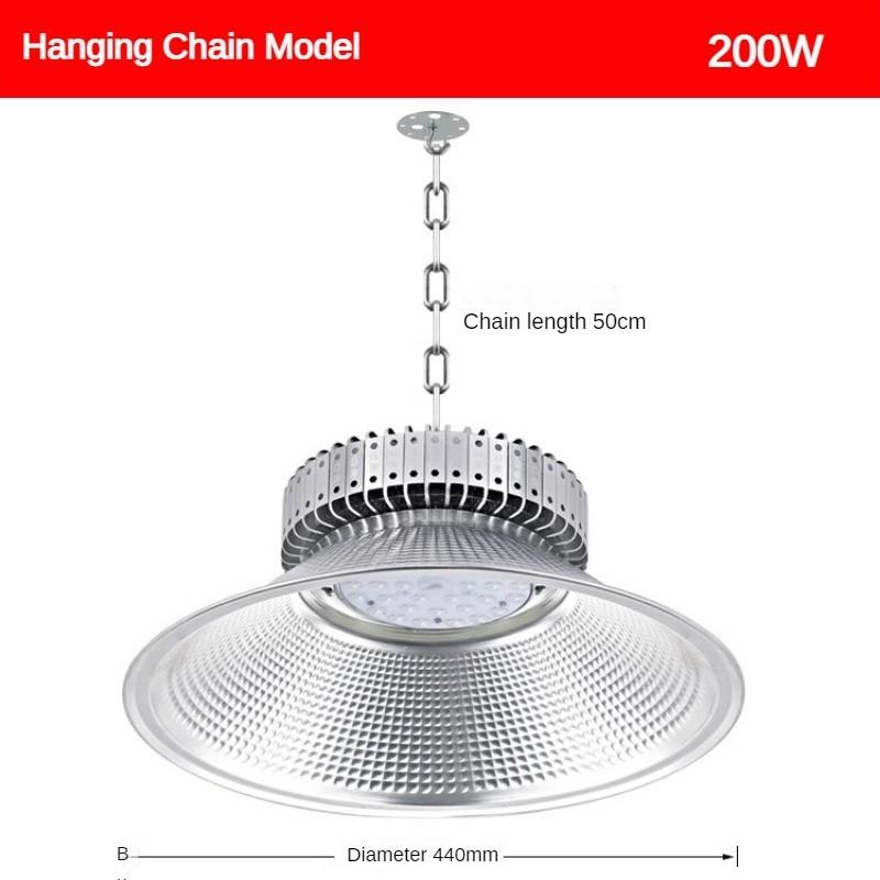 100W/150W/200W/250W/300W Led Finned Industrial Mining Light Energy-saving High Brightness Warehouse Lighting Lamp Factory Waterproof Pendant Lamp