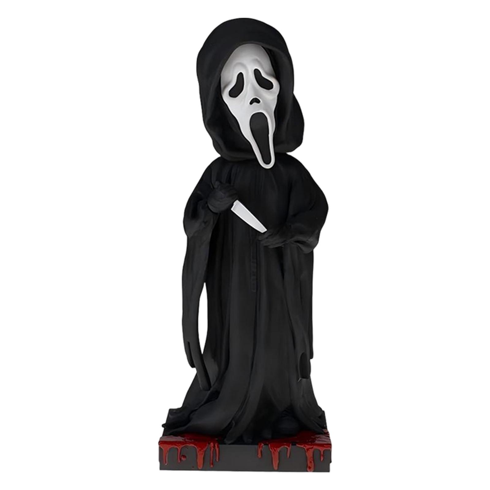 

Face Screaming Resin Ornament, Festival Party Atmosphere Decorative Ornament With Slightly Scary Face чёрный