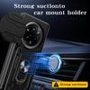 For Realme 14 Pro+ 5G Case PC+TPU Kickstand Phone Back Cover with Camera Slider