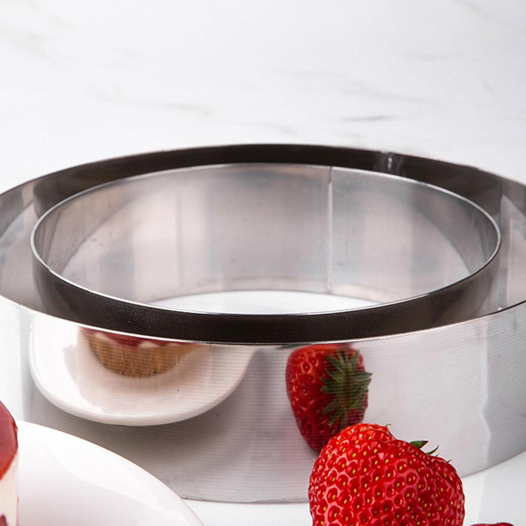 Round Cake Rings Cake Baking Mold Stainless Steels Dessert Rings Pastry Mould Dessert Baking Tool NonStick Mousse Mold