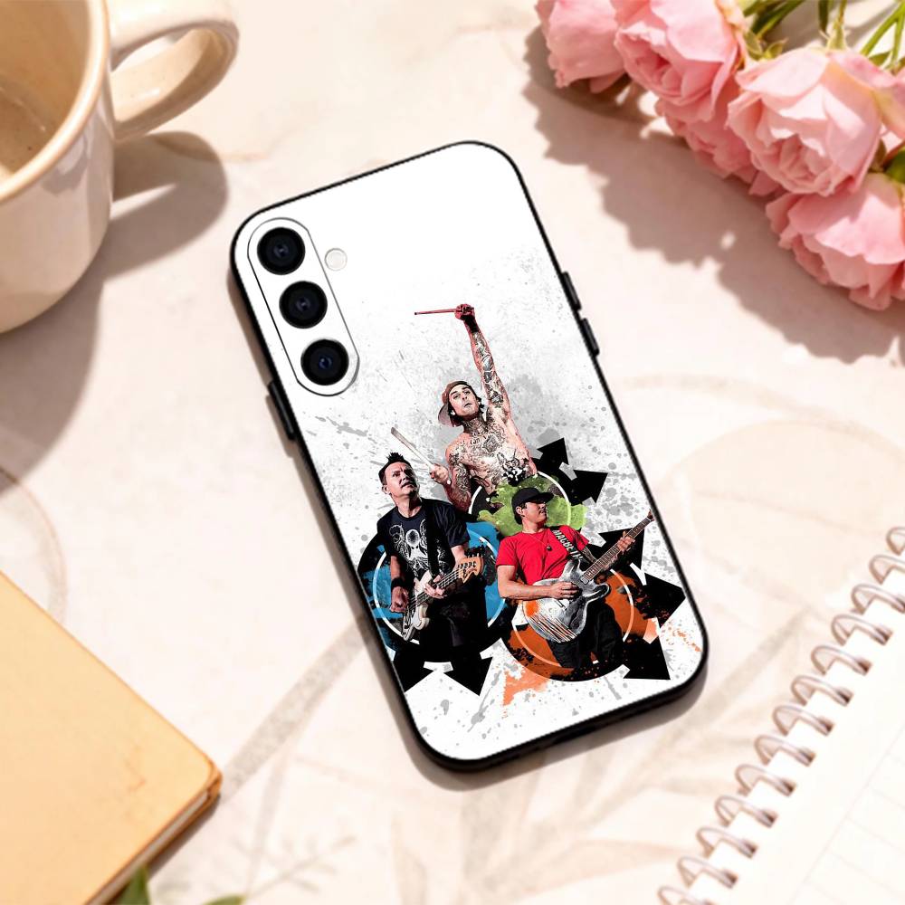 

Punk B-Blink-182 B-Band phone Case For Samsung Galaxy A73,A72,A71,A70,A53,A52,A51,Others Soft Black Shell Samsung a21s