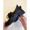 Thick Soled Leather Shoes 2025 Autumn and Winter Women's British Style Lace Up Shoes Le Fu Shoes Women