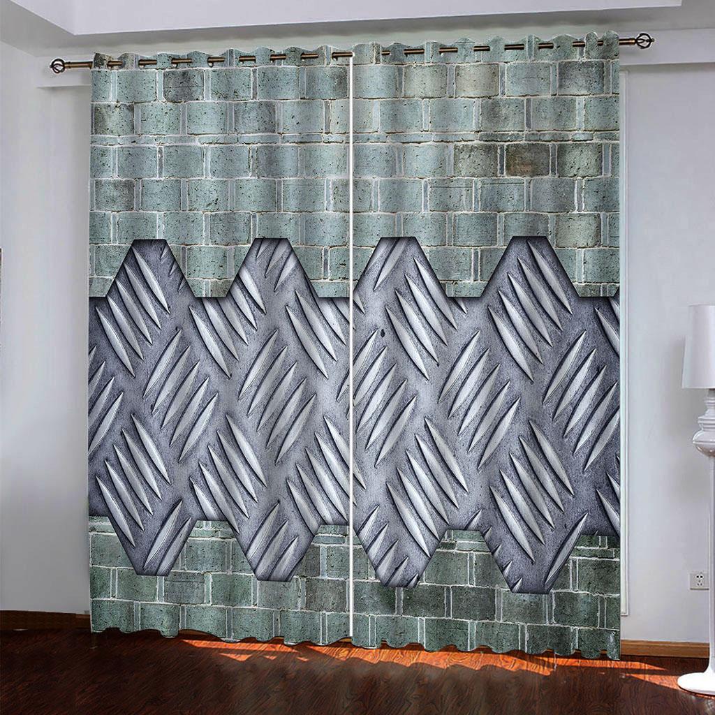 Curtains For Bedrooms Scandinavian Abstract Background 3D Window Curtains Home Decor Living Room Curtains Kitchen Door Drapes