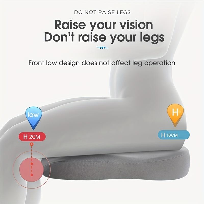 Car Heightening Seat Pad, Beautifying Butt Pad, Memory Foam, Slow Recovery, Breathable, Comfortable Seat Pad, Single-Piece