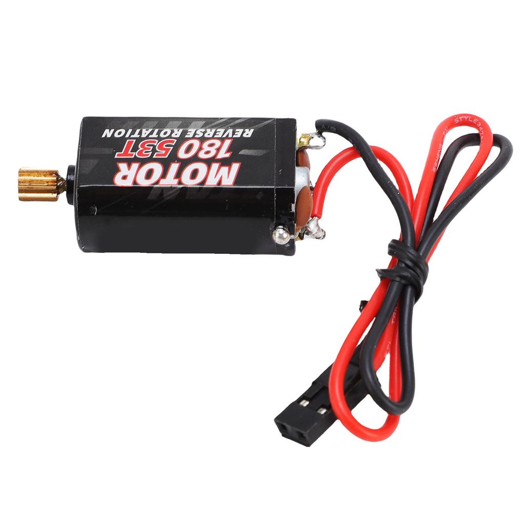 180er Bürstenmotor 11T Ritzel RC Elektrischer Bürstenmotor mit Kühlkörper für 1:18 Fernbedienungs-Crawler 53T