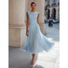 Elegant Vacation Party Cowl Neck Dress for Cross-border Export
