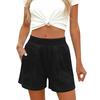 Women's Summer Fashion Color Pocket Stretch High Waist Comfortable Casual Shorts