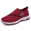 Shoes autumn women's mesh breathable casual shoes Velcro medium old mother shoes single shoes