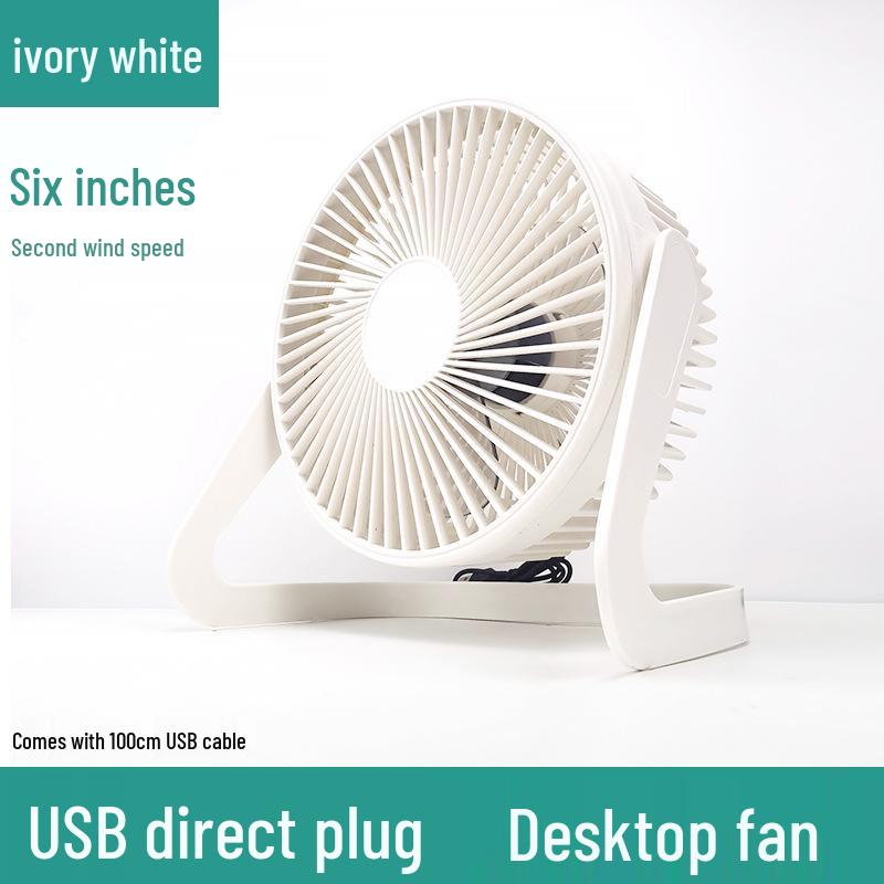 5-Inch USB Mini Electric Desk Fan, Silent Student Office Cooling