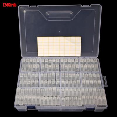 124/100/64/56/48 Girds Diamond Painting Accessoires Case Clear Plastic Beads Display Storage Box For Diamond Embroidery Cross Stitch Tools