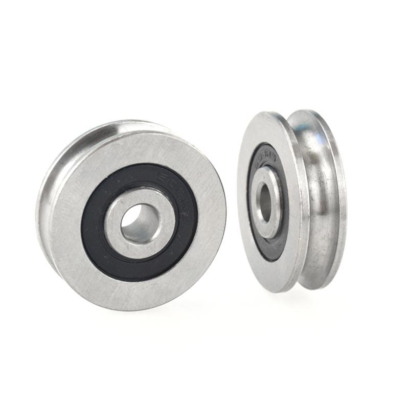Kółko ze stali nierdzewnej 6*29.3*8mm, zawiesie z liny stalowej, wodoodporne, nierdzewne, rowek koła łożyskowego nie SUS304, typ rowka U