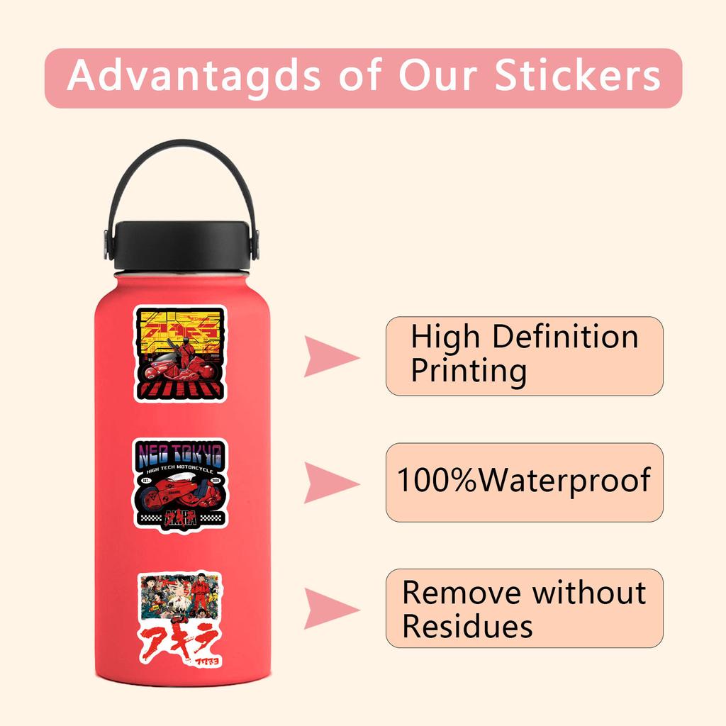 55 Nowe Naklejki Graffiti Akira Akira Dekoracyjne Naklejki na Walizkę Hulajnogę