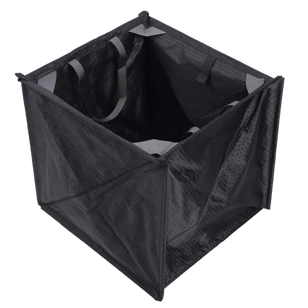 Nylon Black Portable Folding Rock Tree Climbing Rope Basket Throwing Cord Storage Frame Bag