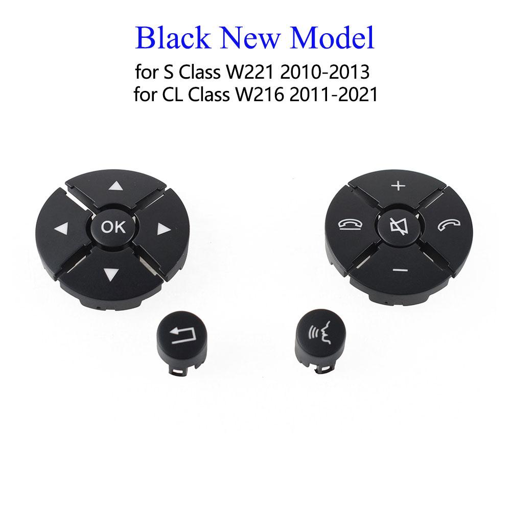 W221 W216 Auto Multifunktions Schwarze Lenkrad Druckknopf Abdeckung Tasten Für Benz S CL Klasse S280 S300 S350 S400 S600 2006