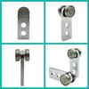 2 Wheel Trolley Assembly Rollers, Two Bearing Trolley Assembly for 1-5/8" Wide and All 1-5/8" or Taller Strut Channel, Trolley Roller Garage Pulley