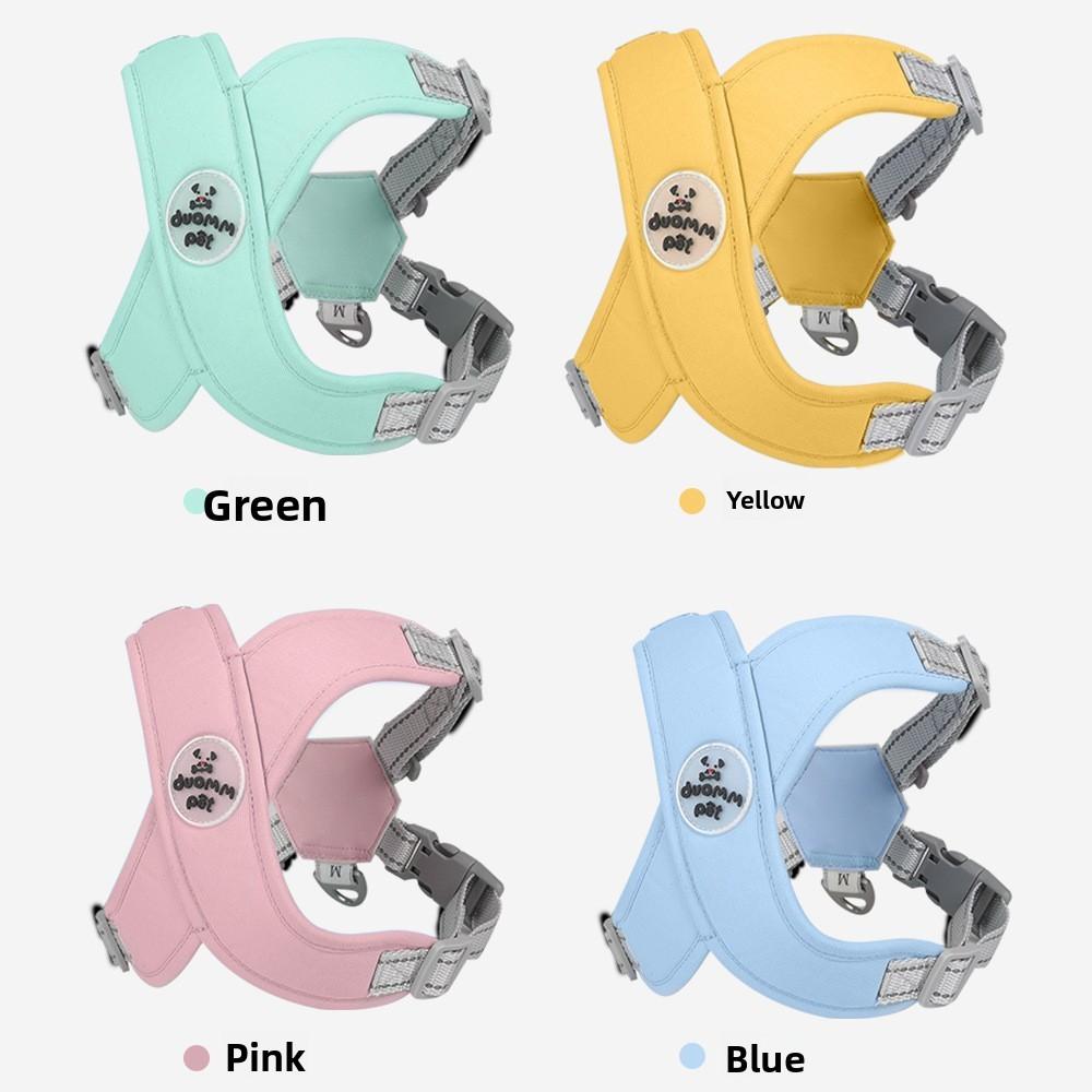 Pet Walking Harness With Reflective Strap For Training And Daily Use Dog Accessory