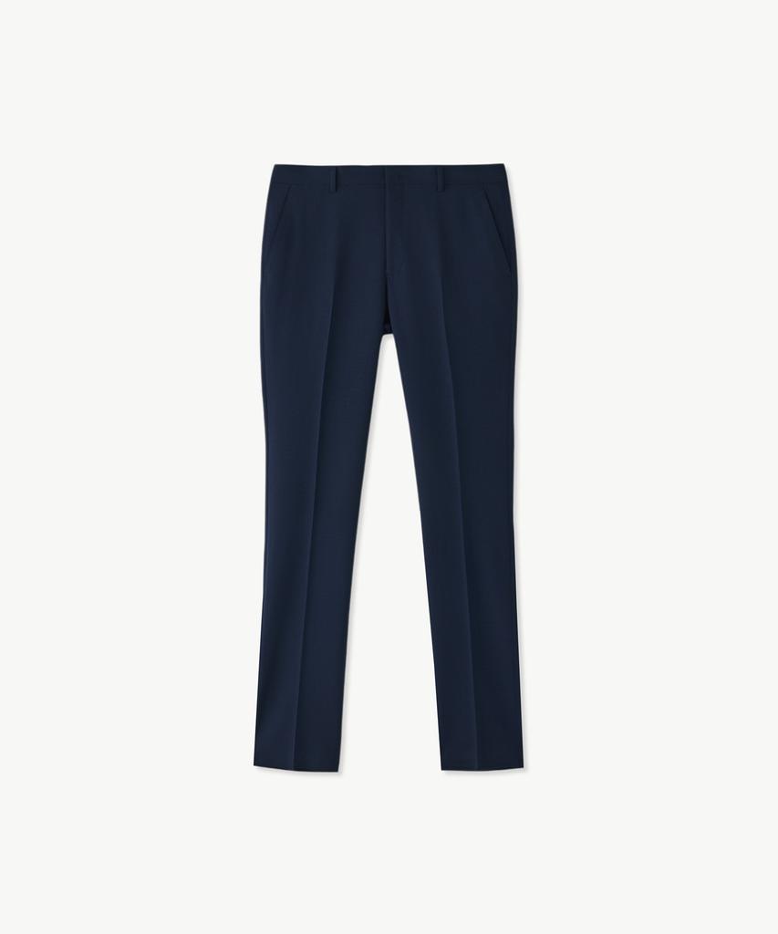 STCO Italy Malane Summer Wool Formal Pants_Navy (Classic Fit)_Sslwb91Csn