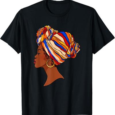 Beautiful Black Woman African American Black History T-Shirt