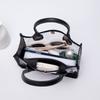 Bag Women 2025 New Transparent PVC with Leather Chain Crossbody Handbag Casual Small Bag