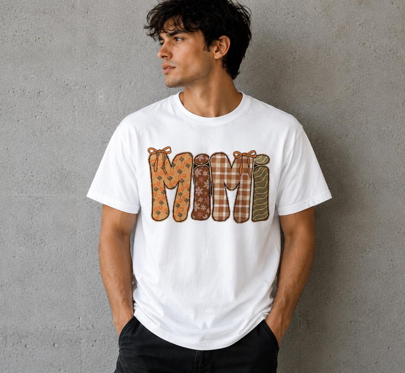 Mimi Fall T-Shirt Grandma Mothers Day Gift Cute Autumn Pumpkin Tee XXXL