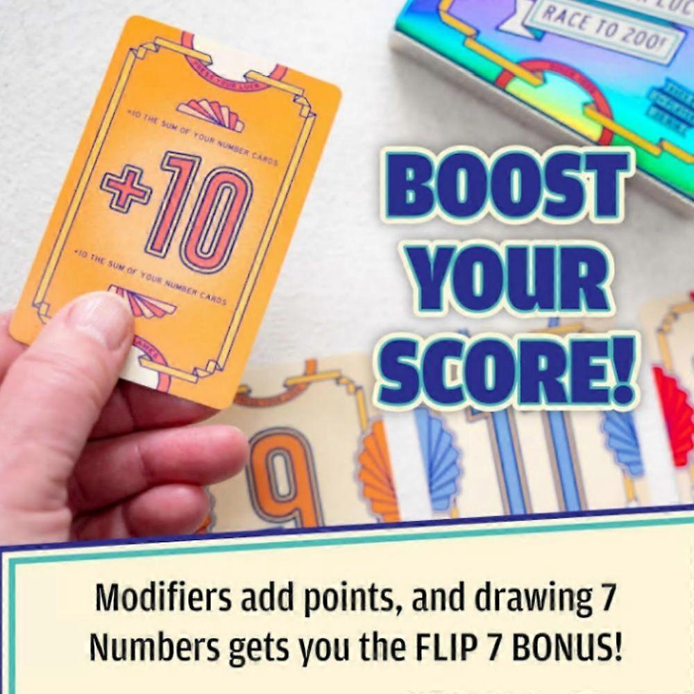 Flip 7, The Ultimate Blend of Press Your Luck and Strategy, Fast-Paced Addictive Card Game,Perfect for Game Nights