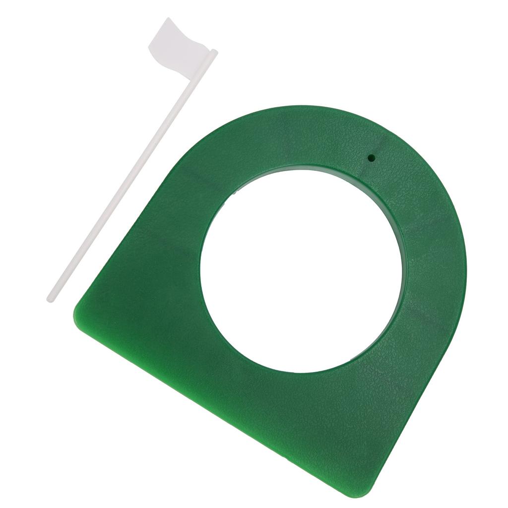Golf Practice Putting Cup Plastic Putter Plate with Detachable Flag Indoor Trainer Aids