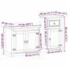 VidaXL Ensemble de meubles salle de bain 2 pcs Corona bois pin massif 3334632