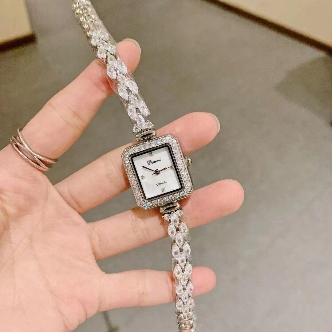 Square Bracelet Watch Women S Diamond-Encrusted Diamond-Filled Exquisite Fritillary Niche Fashion Women S Watch