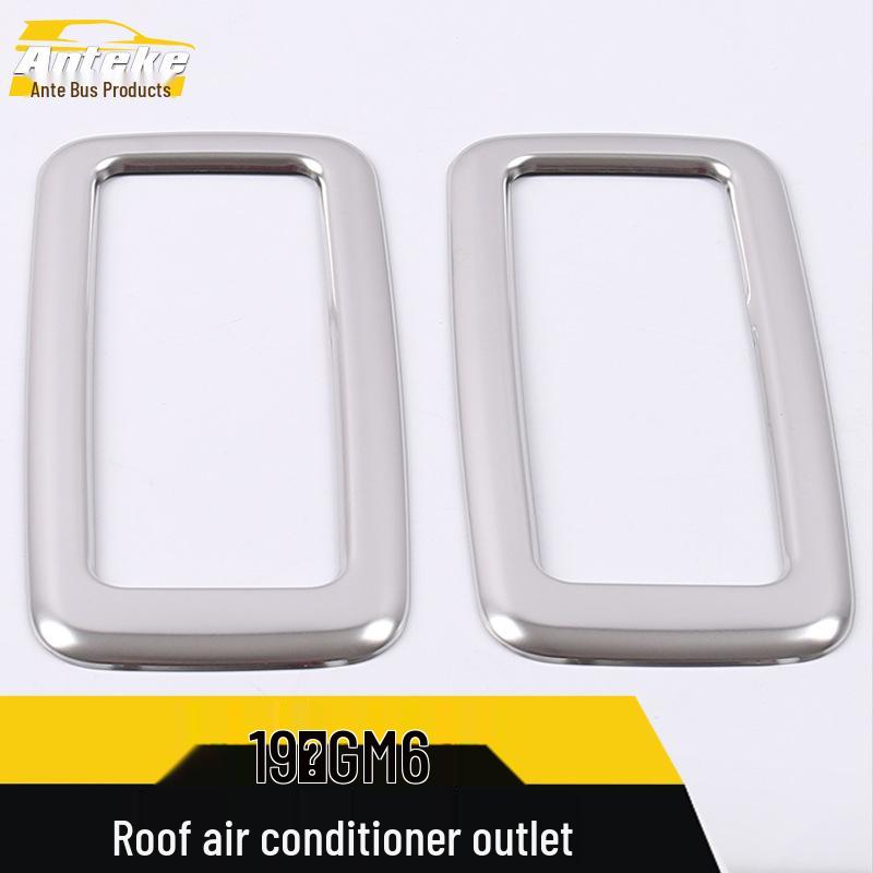 Fits 19 GM6 Models: Roof Air Conditioning Outlet Trim and Rear Vent Decorative Frame Patch Accessories