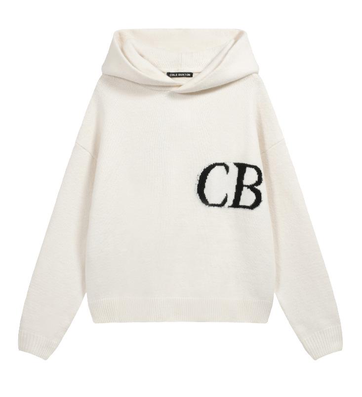 Unisex Trendy Logo Knit Sweater & Casual Shorts Combo