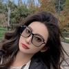 Fashion Oversized Square Eyewear Retro Women's UV Protection Sunglasses Metal Frame Glasses Trend Optical Computer Eyeglasses