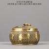 Brass Five Ox Ashtray with Lid for Home Living Room Anti Fly Ash Chinese Style Creative Office Decorations