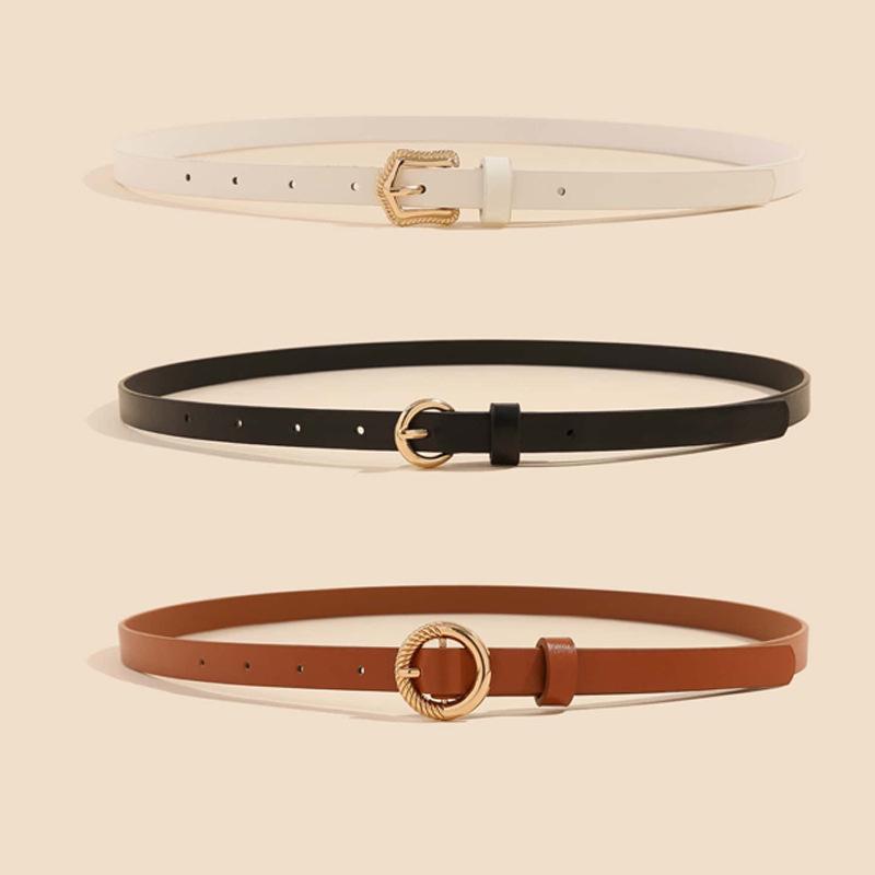 

Trendy Korean-Style Student Jeans with Stylish Belt and Dress Set