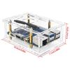 High Transparent Acrylic Enclosure for 4 Professional Development Board Industrial Protective Box Cooling Fan Easy Assembly