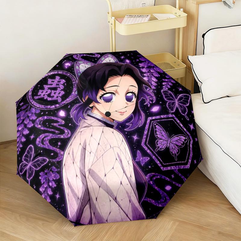 Japanese-style cartoon Demon Slayer Kamado Tanjiro & Kamado Nezuko umbrella including home travel and outdoor activities Multi functional umbrella 3