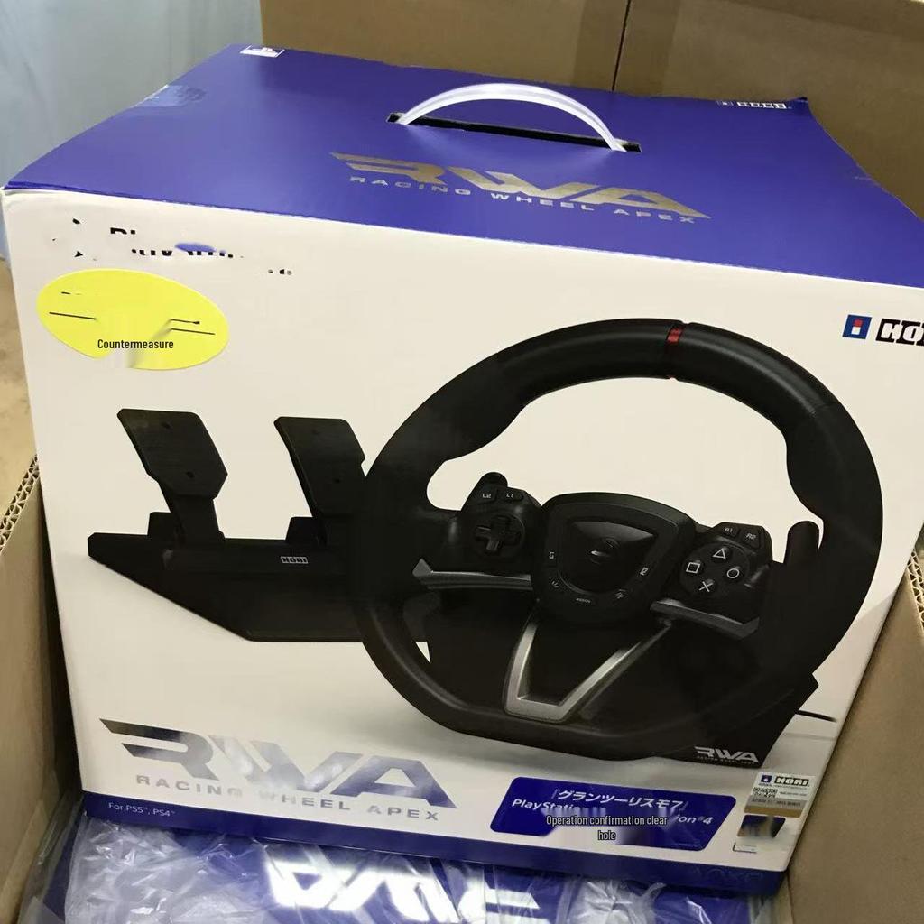 Compatible with HORI Wired Non-Vibration PS4 and PC GT7 Racing Universal PS5 Steering Wheel, Brand New.