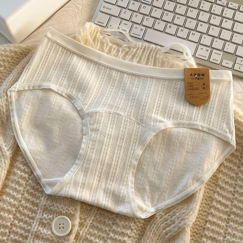 Pure Cotton Underwear for Women Briefs Antibacterial Baby Cotton  Knickers Girls' Triangle Panties