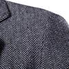 Men's Casual Fashion  Color Single Button Long Sleeve Suit Jacket Coat