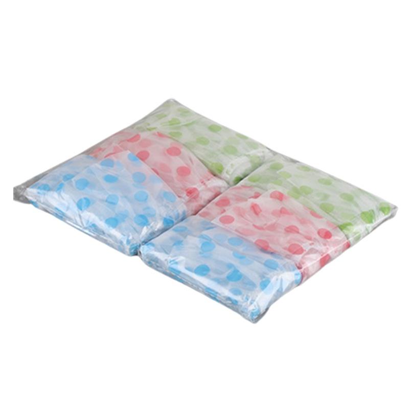 Waterproof Colored Polka Dot Shower Cap Reusable Adult Spa Accessory