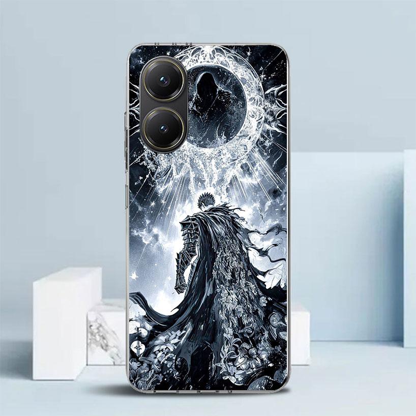 Black White G-Guts B-Berserks Phone Case For Xiaomi Poco F7 Ultra X5 X6 X7 Pro M7 Redmi 15C 15 13C 13 12C 12 10C 10 10A 9 9C 9A