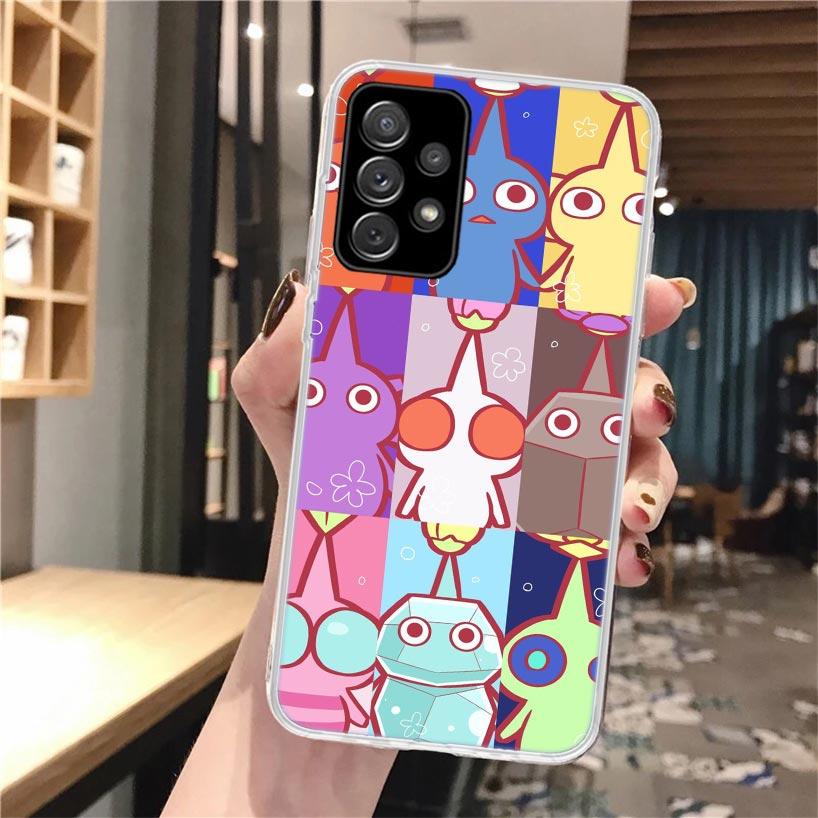 Game P-PikminS 4 Soft Phone Case For Samsung Galaxy A52 A42 A32 A22 A12 A02S A51 A50 A41 A31 A21S A71 A40 A30S A20E A10S A70