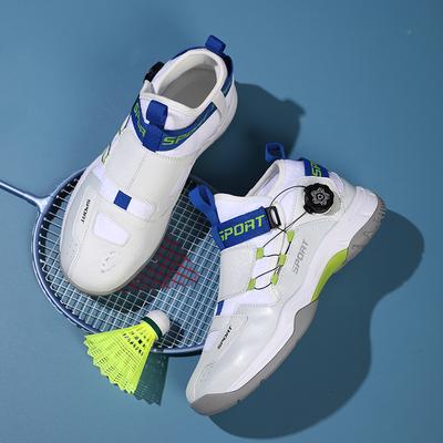 New Men's Women's Tennis/badminton Shoes with High-quality Knob Buckles Couples Unisex Indoor Outdoor Anti Slip Volleyball Shoes