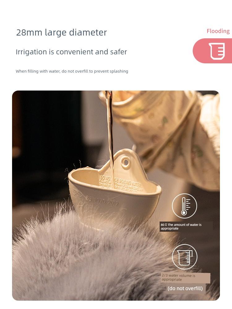 Long Hot Water Bottle for Bed Use, Extra-Long Version, Warm Compress, Water-Filled Hot Water Bag, Winter Foot Warmer, Bed Warmer
