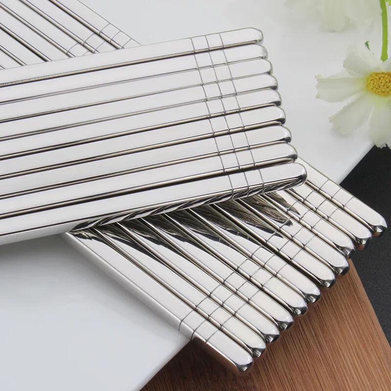 304 Stainless Steel Square Chopsticks